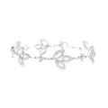 Harry Winston Style Leaf Cubic Zirconia Bracelet