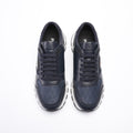 Prada Men's Navy Textured Low-Top Sneakers